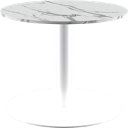 White Halo Side Table